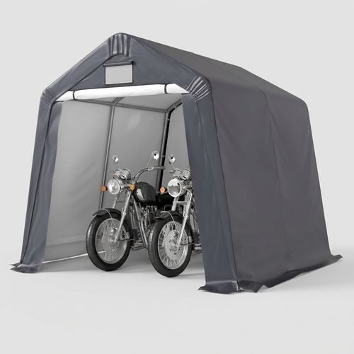 GARTOO 8' x 8' Outdoor Storage Shelter Shed