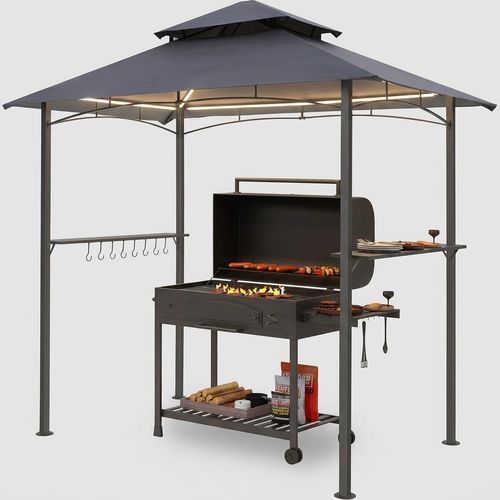 GARTOO 8'x5' Outdoor Grill Gazebo